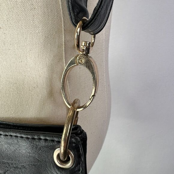 Imoshion | BOHO Purse | Crossbody | Fringe | Black | Small | Rhinestone Trim - Picture 6 of 10